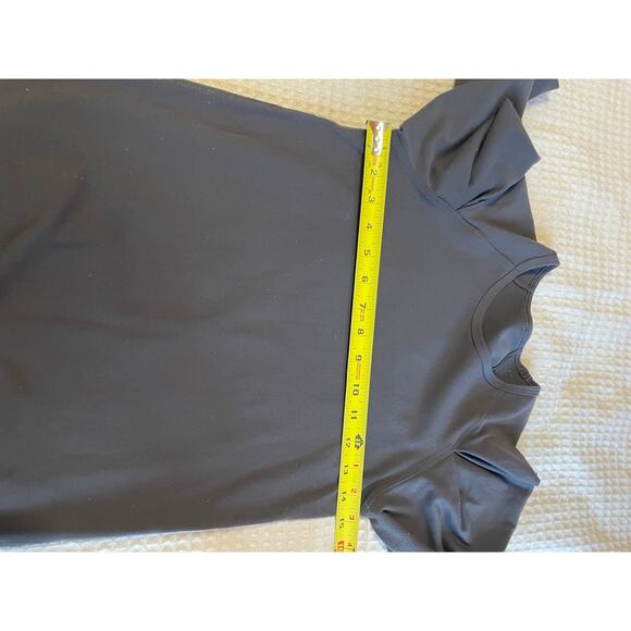 Lululemon Lab City Pullover Puff Long Sleeve Athletic Top Soot Black Size 6 - Picture 10 of 10